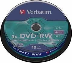 BOBINA DVD-RW VERBATIM 4.7GB 10 UNITATS | 023942435525 | VER43552 | Llibreria La Gralla | Llibreria online de Granollers