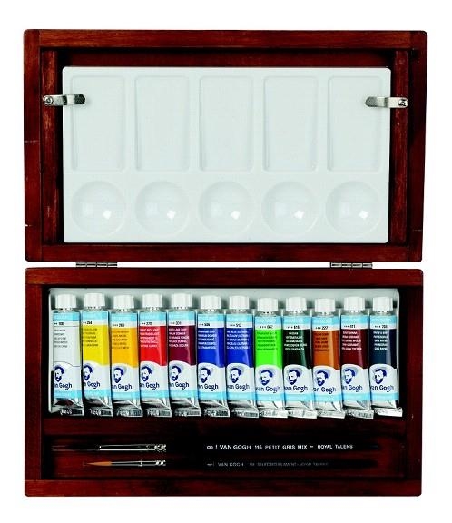 CAIXA AQUAREL.LES VAN GOGH FUSTA 12 TUBS | TAL20840112 | Llibreria La Gralla | Llibreria online de Granollers