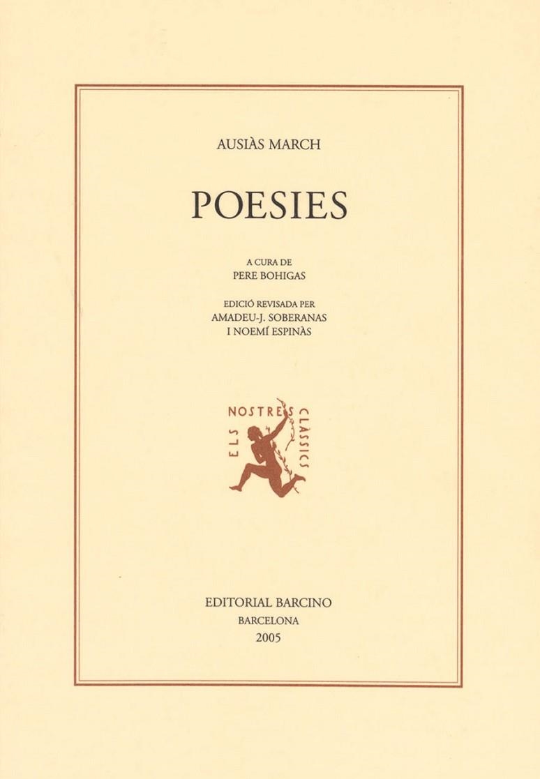 POESIES (AUSIAS MARCH) | 9788472267152 | AUSIAS MARCH | Llibreria La Gralla | Librería online de Granollers