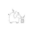 ***TAMPO FUSTA ALADINE ELEFANT  | 3660016014346 | ALAF01434 | Llibreria La Gralla | Librería online de Granollers