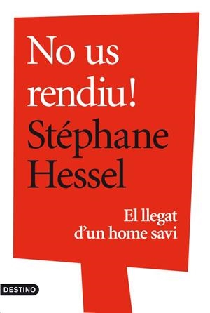 NO US RENDIU | 9788497102360 | HESSEL, STÉPHANE | Llibreria La Gralla | Librería online de Granollers