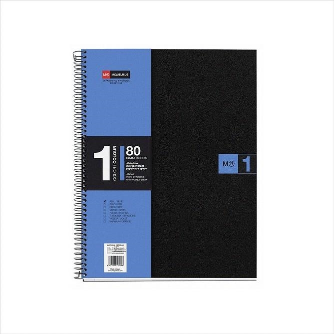 LLIBRETA A4 MIQUELRIUS NOTEBOOK 1 BLAU 80F | 8422593024713 | 2471 | Llibreria La Gralla | Librería online de Granollers
