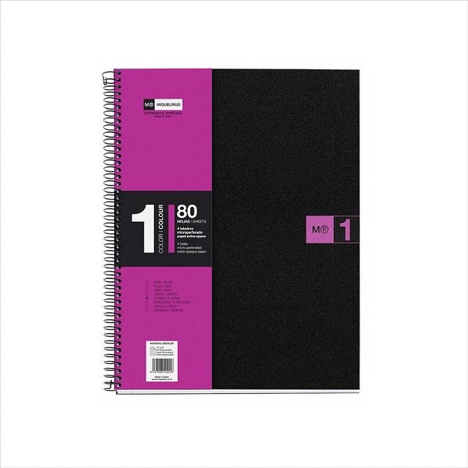 LLIBRETA A4 MIQUELRIUS NOTEBOOK 1 FUCSIA 80F | 8422593024751 | 2475 | Llibreria La Gralla | Librería online de Granollers