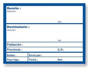 ETIQUETES ADHESIVES ENVIO 82X109 200U | APL324 | Llibreria La Gralla | Llibreria online de Granollers