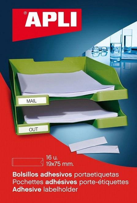 BUTXAQUES PORTAETIQUETES ADHESIVES 45X75MM | 8410782026136 | APL02613 | Llibreria La Gralla | Librería online de Granollers