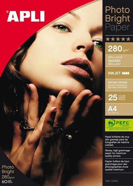 PAPER APLI PHOTO BRIGHT PAPER A4 240 GR 15 FULLS | 8410782044581 | APL04458 | Llibreria La Gralla | Llibreria online de Granollers
