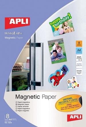 PAPER MAGNETIC A4 APLI 8 FULLS | 8410782102458 | APL10245 | Llibreria La Gralla | Llibreria online de Granollers