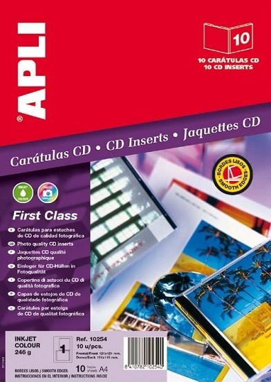 ETIQUETES IMPRESORA CARATULES CD-DVD PHOTO | 8410782102540 | APL10254 | Llibreria La Gralla | Llibreria online de Granollers