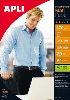 PAPER APLI MATE A4 170GR | 8410782104186 | APL10418 | Llibreria La Gralla | Librería online de Granollers