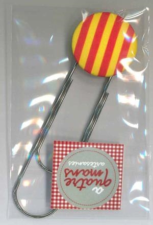 PUNT DE LLIBRE BOTÓ SENYERA | LG1459 | A QUATRE MANS | Llibreria La Gralla | Librería online de Granollers