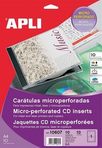 ETIQUETES IMPRESORA CARATULES CD-DVD | 8410782106074 | APL10607 | Llibreria La Gralla | Librería online de Granollers
