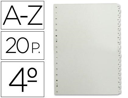 JOC SEPARADORS A-Z 1/4 20 PESTANYES | 8422952017714 | 3002 | Llibreria La Gralla | Llibreria online de Granollers