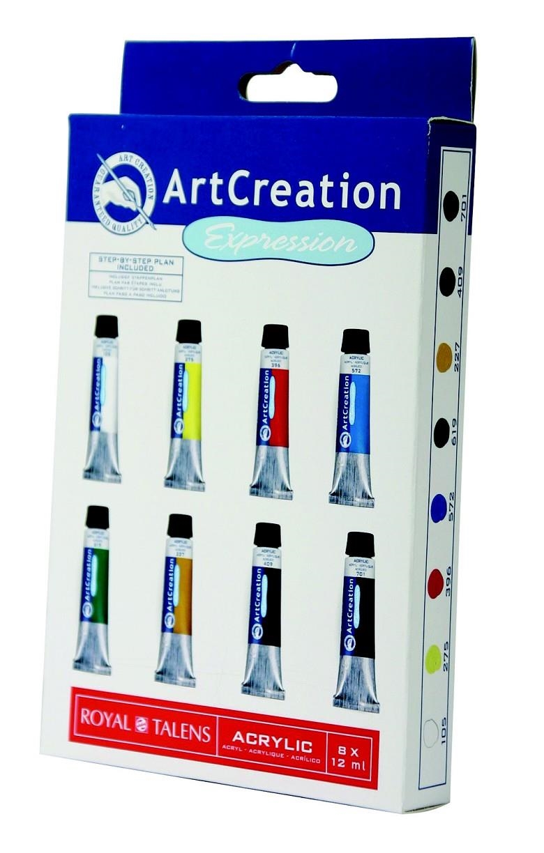 SET ACRILIC ARTCREATION EXPRESSION 8 TUB 12ML | 8712079312862 | Llibreria La Gralla | Llibreria online de Granollers