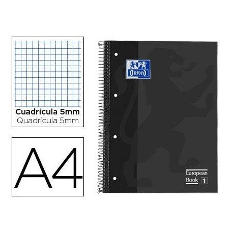 LLIBRETA A4 OXFORD EUROPEAN BOOK 1 GRIS FOSC 90 GR | 8412771117764 | 100430269 | Llibreria La Gralla | Librería online de Granollers