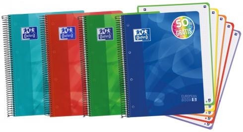 LLIBRETA A4 OXFORD EUROPEAN BOOK 5 COLORS 90 GR 120 FULLS | 8412771102876 | 100430278 | Llibreria La Gralla | Llibreria online de Granollers