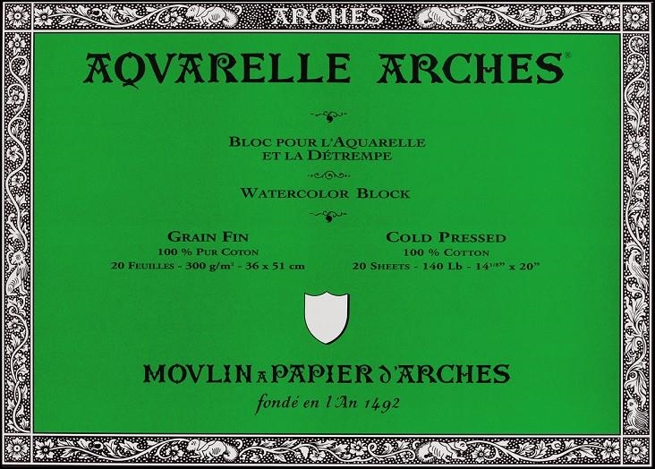 BLOC AQUAREL.LA ARCHES 36X51 300GR GRA FI | 3011480511259 | CNS177172 | Llibreria La Gralla | Librería online de Granollers
