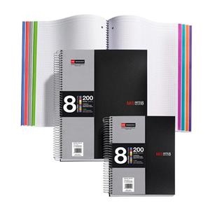 LLIBRETA A4 MIQUELRIUS NOTEBOOK 8 NEGRE | 8422593420065 | 42006 | Llibreria La Gralla | Librería online de Granollers
