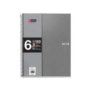 LLIBRETA NBOOK 6 A4 GRIS | 8422593471487 | MQR47148 | Llibreria La Gralla | Llibreria online de Granollers