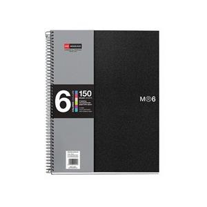 LLIBRETA A4 MIQUELRIUS NOTEBOOK 6 NEGRE | MQR2824 | 2824 | Llibreria La Gralla | Llibreria online de Granollers