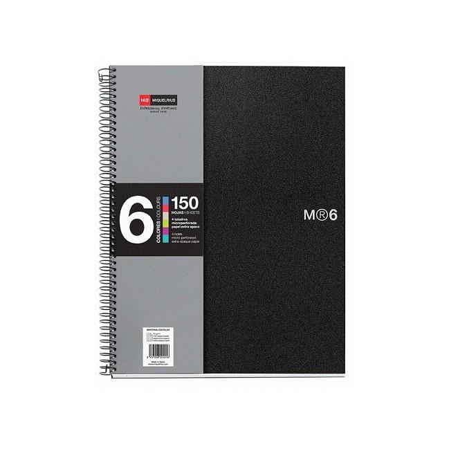LLIBRETA A5 MIQUELRIUS NOTEBOOK 6 NEGRE | MQR2827 | 2827 | Llibreria La Gralla | Llibreria online de Granollers