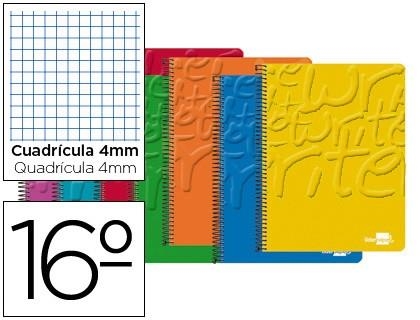 LLIBRETA A7 LIDERPAPEL QUADRICULA 4MM 80 F | 8423473007260 | 00726 | Llibreria La Gralla | Librería online de Granollers