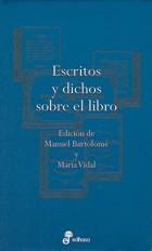 ESCRITOS Y DICHOS SOBRE EL LIBRO | 9788435091534 | AA VV | Llibreria La Gralla | Librería online de Granollers