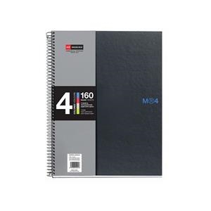 LLIBRETA A5 MIQUELRIUS QUADRICULA NOTEBOOK 4 NEGRE | MQR2120 | 2120 | Llibreria La Gralla | Llibreria online de Granollers