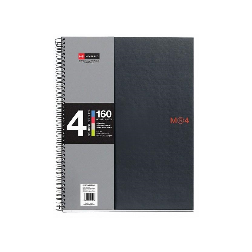 LLIBRETA A5 MIQUELRIUS RATLLES NOTEBOOK 4 NEGRE | MQR2140 | 2140 | Llibreria La Gralla | Librería online de Granollers