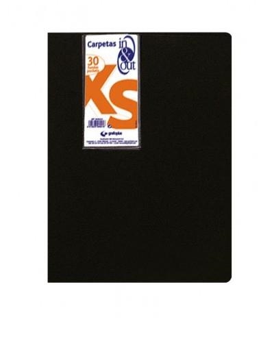 CARPETA 30 FUNDES IN & OUT XS NEGRA | 8413623945016 | GRA39453010 | Llibreria La Gralla | Llibreria online de Granollers