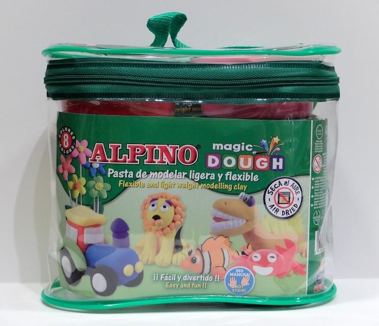 PACK PASTA MODELAR ALPINO 8 COLORS MAGIC DOUGH | 8413240544524 | ALP000138 | Llibreria La Gralla | Llibreria online de Granollers