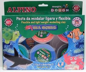 PACK SEA WORLD PASTA MODELAR ALPINO 8 COLORS MAGIC DOUGH | 8413240544562 | Llibreria La Gralla | Llibreria online de Granollers