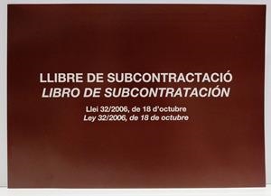 LLIBRE DE SUBCONTRACTACIO | 8422593053898 | MQR5389 | Llibreria La Gralla | Llibreria online de Granollers
