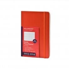 MOLESKINE 2014 PLANNER 18 MONTH WEEKLY HORIZONTAL RED HARD COVER POCKET | 9788866135876 | Llibreria La Gralla | Librería online de Granollers