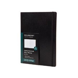 MOLESKINE 2014 PLANNER 18 MONTH WEEKLY NOTEBOOK BLACK SOFT COVER EXTRA LARGE | 9788866135937 | Llibreria La Gralla | Librería online de Granollers