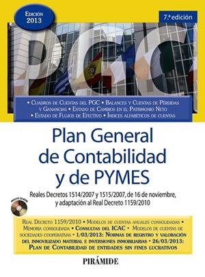 PLAN GENERAL DE CONTABILIDAD Y DE PYMES EDICIÓN 2013 | 9788436829259 | EDICIONES PIRÁMIDE | Llibreria La Gralla | Librería online de Granollers