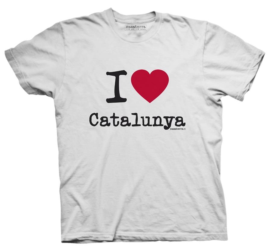 SAMARRETA I LOVE CATALUNYA BLANCA M | LG0998 | Llibreria La Gralla | Librería online de Granollers