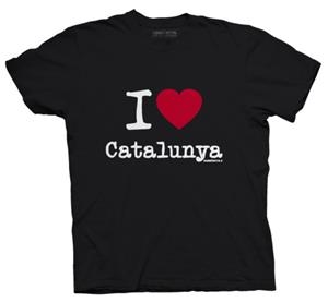 SAMARRETA I LOVE CATALUNYA UNISEX NEGRA TALLA S | LG2601 | Llibreria La Gralla | Librería online de Granollers