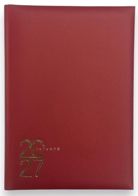 AGENDA 2027 INTEMPO PLATE A5 DP VERMELLA | 8029221534097 | TEM7137TX28 | Llibreria La Gralla | Librería online de Granollers