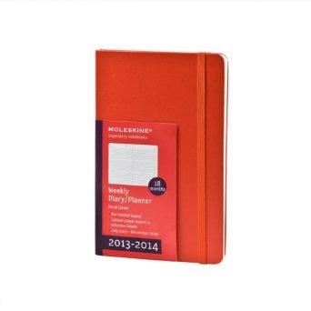 MOLESKINE 18 MONTHS WEEKLY DIARY PLANNER HARD COVER RED 13X21 | 9788866135883 | Llibreria La Gralla | Librería online de Granollers