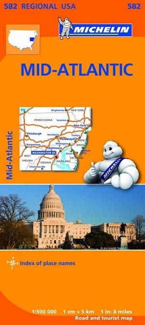 MID-ATLANTIC MAPA REGIONAL USA MICHELIN 582 (2013) | 9782067184589 | VARIOS AUTORES | Llibreria La Gralla | Llibreria online de Granollers