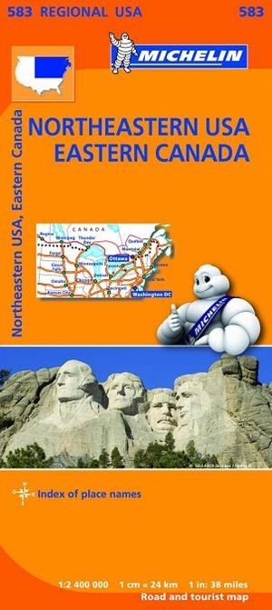 NORTHEASTERN USA EASTERN CANADA MAPA REGIONAL MICHELIN 583 (2013) | 9782067184626 | VARIOS AUTORES | Llibreria La Gralla | Llibreria online de Granollers