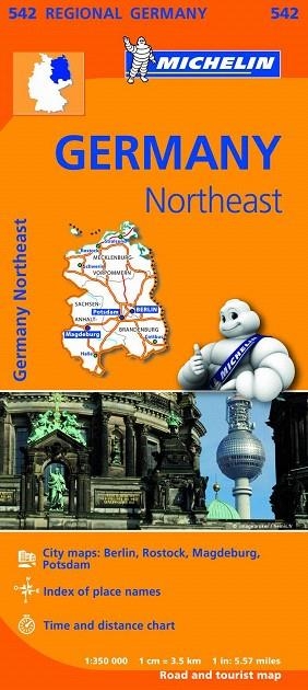 ALEMANIA NORDESTE MAPA REGIONAL MICHELIN 542 (2013) | 9782067183575 | VARIOS AUTORES | Llibreria La Gralla | Llibreria online de Granollers