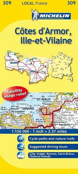 COTES D'ARMOR ILLE ET VILAINE (MAPA LOCAL 309) | 9782067133631 | Llibreria La Gralla | Llibreria online de Granollers
