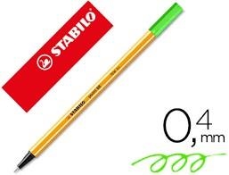 RETOLADOR STABILO POINT 88/033 VERD FLUORESCENT | 4006381438551 | 88/033 | Llibreria La Gralla | Librería online de Granollers