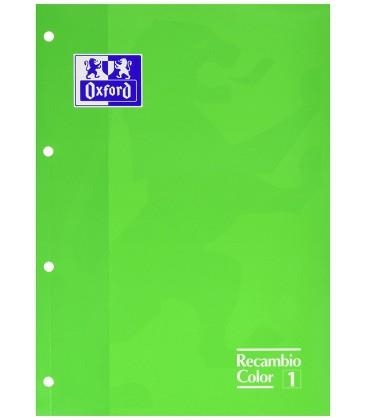 RECANVI FULLS OXFORD A4 VERD | 8412771083434 | Llibreria La Gralla | Librería online de Granollers