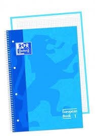 LLIBRETA A4 OXFORD EUROPEAN BOOK 1 TURQUESA 90 GR | 8412771002831 | 400028276 | Llibreria La Gralla | Librería online de Granollers
