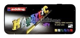 RETOLADORS 6 UN EDDING 1200 METAL·LIC | 4004764926275 | EDD1200MET | Llibreria La Gralla | Librería online de Granollers