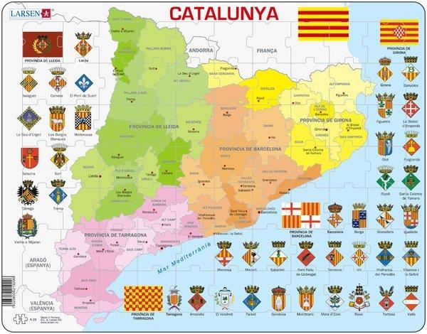 PUZZLE CATALUNYA POLITICA (70 PECES) | 7023850219296 | LARSEN | Llibreria La Gralla | Llibreria online de Granollers