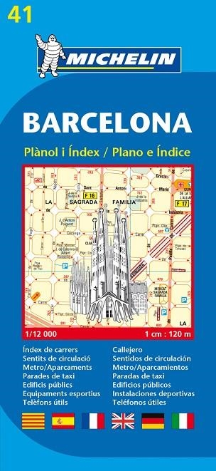 BARCELONA. PLANOL I INDEX (MICHELIN 41) | 9782067127678 | Llibreria La Gralla | Llibreria online de Granollers