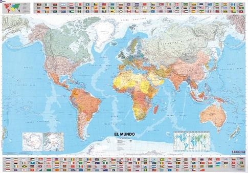 MUNDO MAPA PLASTIFICADO 1/28500000 MICHELIN 1X1,44 | 9782061009888 | VARIOS AUTORES | Llibreria La Gralla | Llibreria online de Granollers
